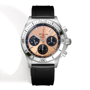BLS Factory Breitling Chronomat Automatic Chronograph Watch with Copper Dial, Black Subdials