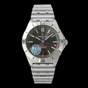BLS Factory Breitling Chronomat B01 42 Automatic Men’s Watch – Black Dial, Stainless Steel Bracelet
