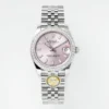 AR Factory Rolex Datejust 31mm Pink Dial Diamond Bezel Stainless Steel Jubilee Bracelet Women’s Luxury Watch
