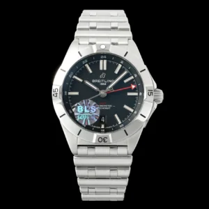 BLS Factory Breitling Chronomat Automatic Men’s Watch – Black Dial with Red Accents