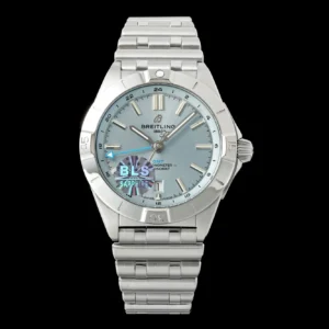 BLS Factory Breitling Chronomat Automatic Ice Blue Dial Stainless Steel Bracelet Watch
