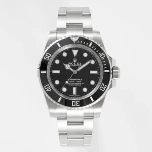 VS Factory Rolex Submariner 40mm No Date Black Dial Stainless Steel Automatic Dive Watch 114060