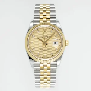 VS Factory Rolex Datejust 36mm Two-Tone Yellow Gold and Stainless Steel Jubilee Bracelet Watch