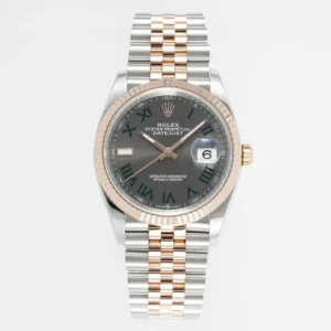 VS Factory Rolex Datejust 36mm Two-Tone Rose Gold and Stainless Steel Watch