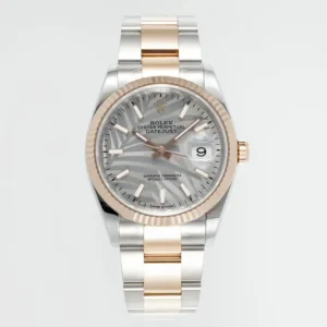VS Factory Rolex Datejust 36mm Two-Tone Stainless Steel and Rose Gold Oyster Bracelet Watch