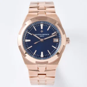 PPF Factory Vacheron Constantin Overseas 4500V Series – Rose Gold Case, Blue Dial, Automatic Super Clone Watch – Best Replica Quality