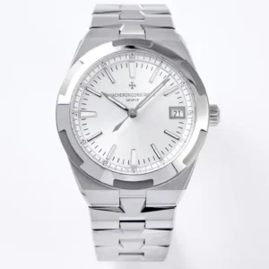 PPF Factory Vacheron Constantin Overseas 4500V Series – Silver Stainless Steel Automatic Watch with Date Display – Best Super Clone Watch