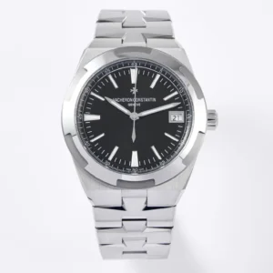 PPF Factory Vacheron Constantin Overseas 4500V Series – Silver Stainless Steel Super Clone Watch with Black Dial, Automatic Movement, Best Replica Quality