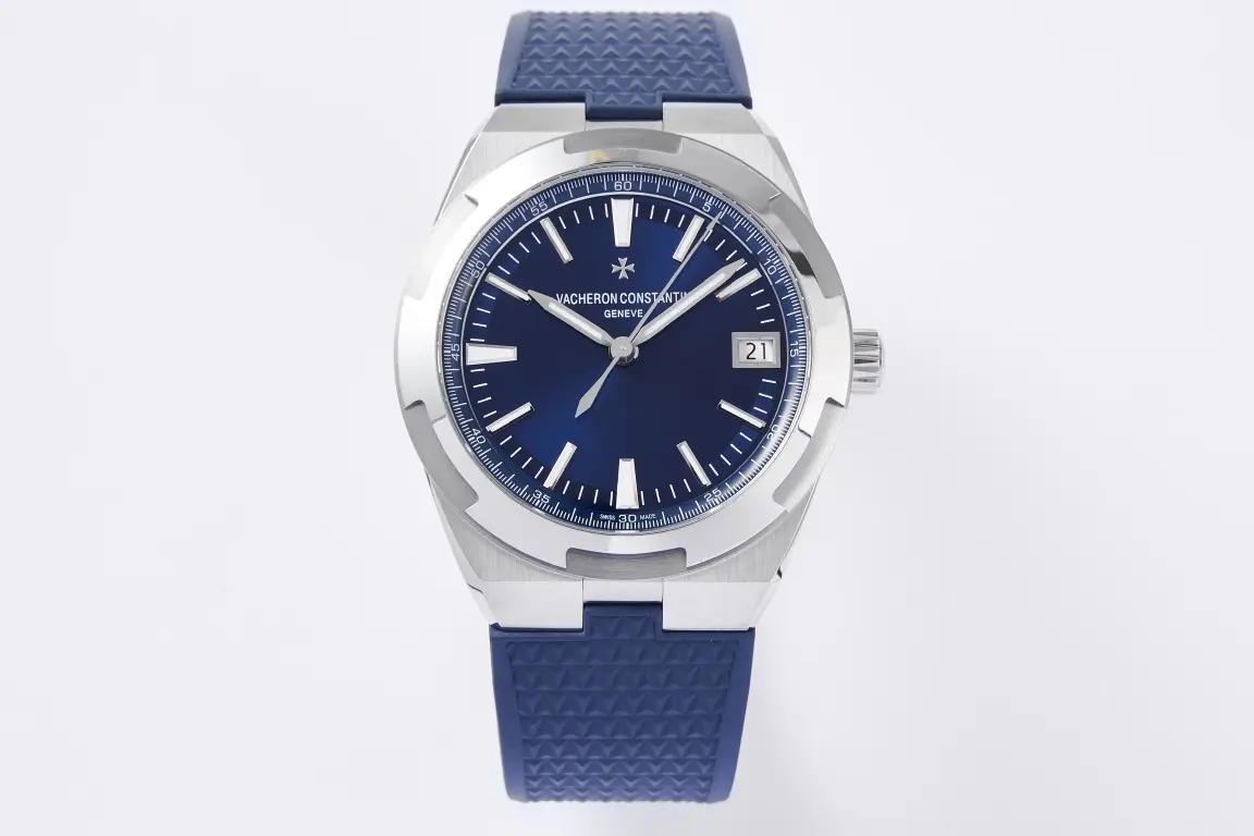PPF Factory Vacheron Constantin Overseas 4500V Series – Blue Dial, Rubber Strap, Luxury Steel Super Clone Watch – Best Replica Quality