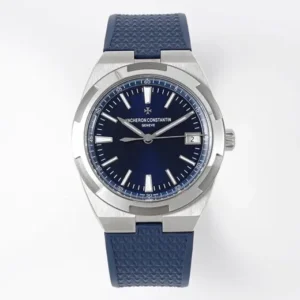 PPF Factory Vacheron Constantin Overseas 4500V Series – Blue Dial, Rubber Strap, Luxury Steel Super Clone Watch(Included an extra leather strap and steel bracelet)