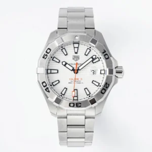V6 Factory TAG Heuer Super Aquaracer Series Replica Watch – Silver Stainless Steel, White Dial, Formal Casual Super Clone Style