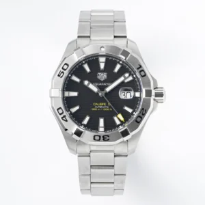 V6 Factory TAG Heuer Super Autavia Series Watch – Silver Stainless Steel, Black Dial, Formal & Casual Style, 100m Waterproof, SW200 Movement, Premium Replica Edition