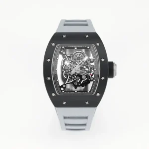 ZF Factory Richard Mille Black Ceramic Watch Grey Strap – Premium Super Clone Watches
