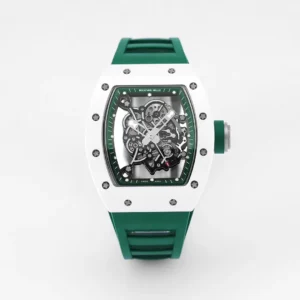 ZF Factory Richard Mille White Ceramic Green Strap Super Clone Watch – Premium Replica Richard Mille