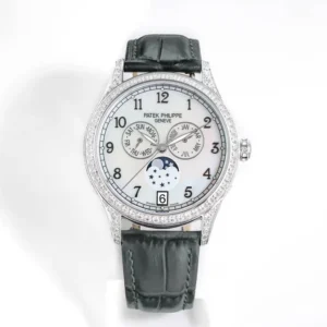 Patek Philippe Complications 4947R White Dial Leather Super Clone Replica Watch – Premium Replica Watches