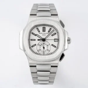 Patek Philippe Nautilus 5980 Silver Chronograph – Premium Replica Watch & Super Clone Excellence