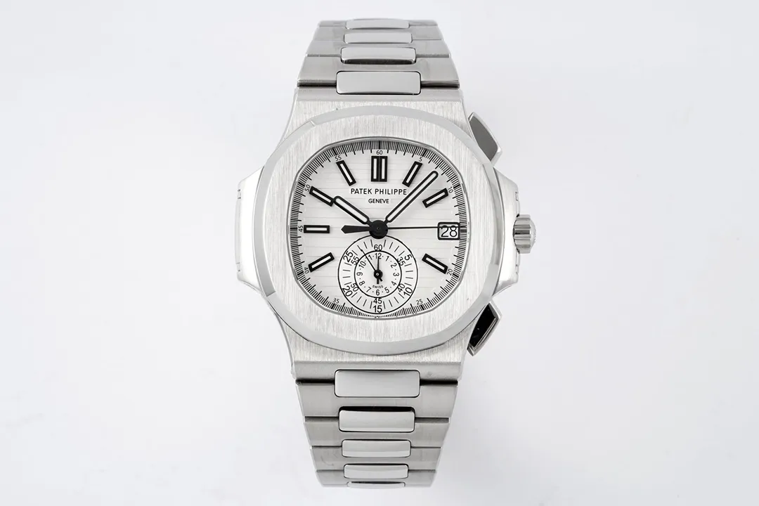 Patek Philippe Nautilus 5980 Silver Chronograph – Premium Replica Watch & Super Clone Excellence