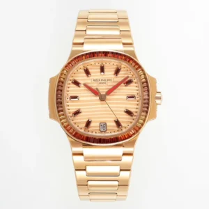 3K Factory Patek Philippe Nautilus 7118/1300R Rose Gold Super Clone Replica Watch