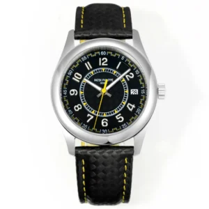 Patek Philippe Calatrava 6007G Black Super Clone Replica Watch