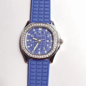 R8 Factory Patek Philippe Aquanaut Quartz Blue Super Clone Replica Watch
