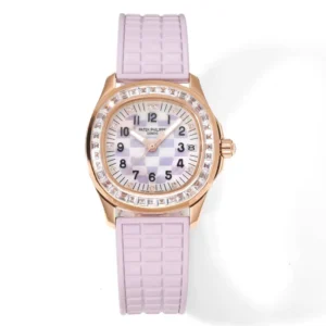 Patek Philippe Aquanaut Mechanical Watch Pink Rubber – Super Clone Replica Edition