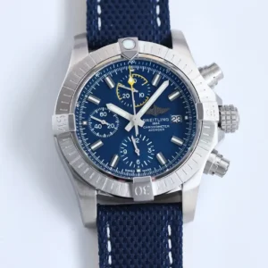 KOR Factory Breitling Avenger Chronograph 43 Blue Fabric – Super Clone Watch Replica