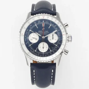 KOR Factory Breitling Navitimer 1 B01 Chronograph Blue Leather – Premium Super Clone Watch