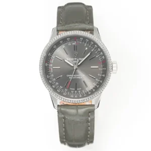 ZF Factory Breitling Navitimer Automatic Grey Dial Leather – Super Clone Watch Replica