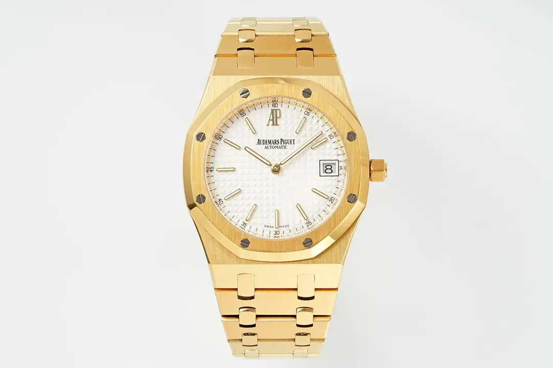 ZF Factory Audemars Piguet Royal Oak 15202 Gold watch, white dial