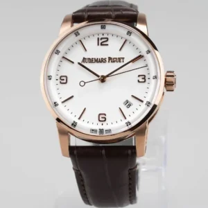TWA Factory Audemars Piguet Code 11.59 White Dial Brown Leather – Premium Super Clone Watch Replica