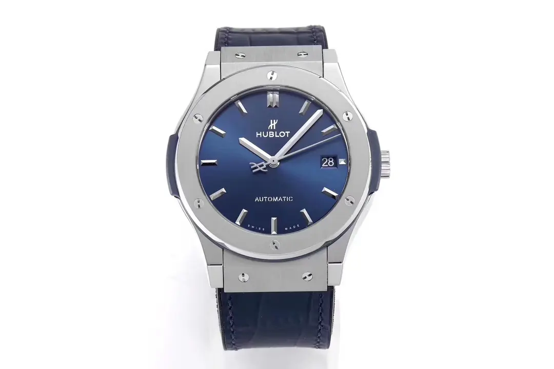 TW Factory Hublot Classic Fusion WWF Replica Watch – Titanium Case, Blue Dial, Automatic Movement, Super Clone Quality