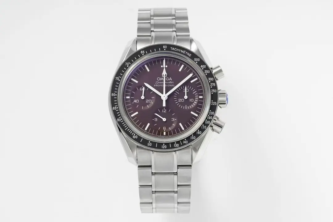 VS Factory Omega Speedmaster 9300 Burgundy Dial Steel – VSF Watches Collection