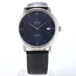 ZF Factory Omega De Ville Blue Dial Leather Watch – Premium VSF Watches Collection