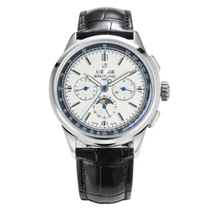 V9 Factory Breitling Premier B25 White Dial Black Leather – Super Clone Luxury Watch
