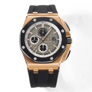ZF Factory Audemars Piguet Royal Oak Offshore Rose Gold Black Super Clone Replica Watch