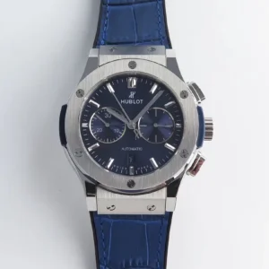 ZF Factory HB Hengbao Hublot Classic Fusion 45mm Blue Leather Strap Automatic Super Clone Watch