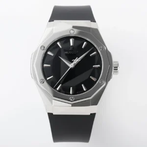 ZF Factory Hublot Classic Fusion x Richard Orlinski Black Dial Stainless Steel Rubber Strap Super Clone Watch