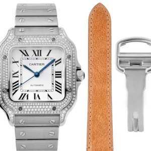 3K Factory Cartier Santos de Cartier Watch Silver Classic – Top Replica Watch