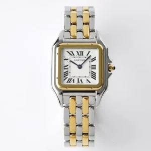 3K Factory Cartier Panthere de Cartier Watch Silver Gold Small 22MM- Best Replica Watch