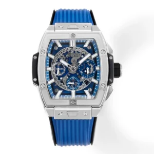 ZF Factory HUBLOT Spirit of Big Bang Limited Edition Watch – Titanium & Resin, Blue Rubber Strap, Racing Inspired Design, Best Replica Watch