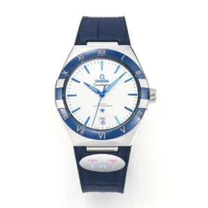 OMEGA Constellation Meteorite 41mm Blue Leather VSF Watch Replica