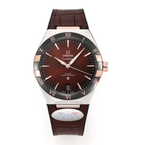 OMEGA Constellation Meteorite 41mm Brown Leather VSF Watch Replica