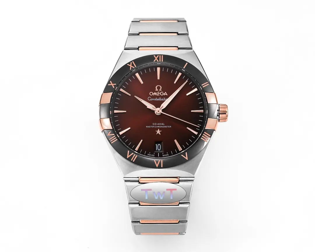 OMEGA Constellation 41mm Burgundy Dial Steel Replica – VSF Watch Collection