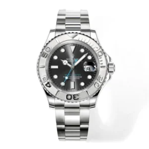 Rolex Yacht-Master 42 Stainless Steel Watch with Black Dial – Classic Elegant Watches Collection