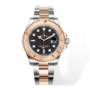 VS Factory Rolex Yacht-Master 42mm Two-Tone Stainless Steel & 18k Everose Gold with Black Dial Automatic Luxury Watch