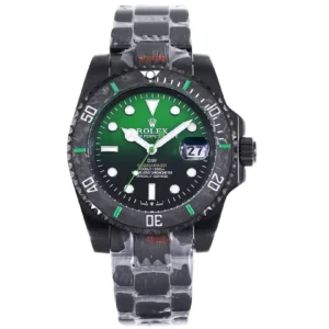 VS Factory Rolex Submariner PARAKEET – Custom Black Carbon Fiber Bezel, Gradient Green Dial, 904L Steel by VSF Watches Official Store