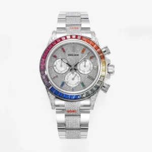 Rolex Daytona HB1 – Platinum Bezel, Stainless Steel Case, Automatic Mechanical VSF Watches Collection