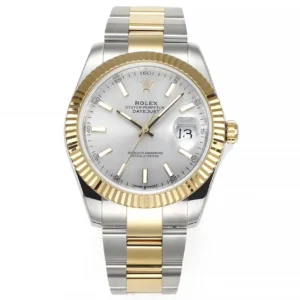 Rolex Datejust Two-Tone Silver Dial Automatic Watch with 3235 Movement – Super Clone