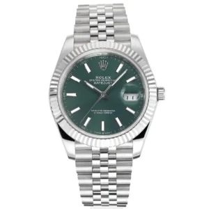 VS Factory Rolex Datejust 41mm Green Dial Stainless Steel Jubilee Bracelet