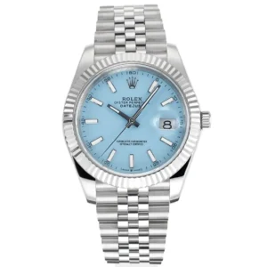 Rolex Datejust with Blue Dial, Oyster Perpetual Movement, and Super Clone Quality
